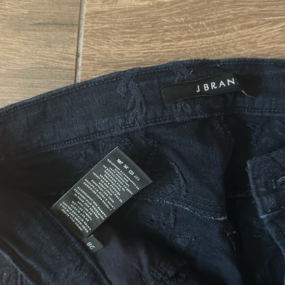 J brand blue jeans with paisleys printed on. Used - Picture 3 of 6